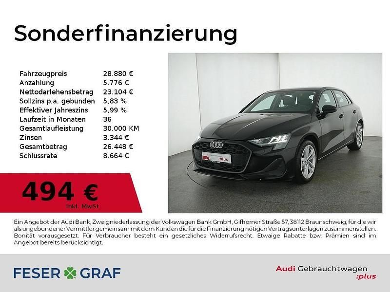 Gebraucht Audi A3 Ambiente 150 PS (110 kW) 2025 Brillantschwarz Limousine