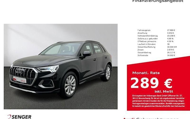 Gebraucht Audi Q3 Advanced Plus 150 PS (110 kW) 2022 Schwarz SUV