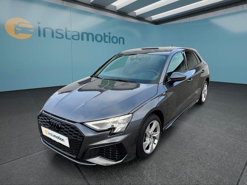 Grau Gebraucht 2022 Audi A3 Sportback e-tron Kleinwagen | 24.699 € (Fairer Preis) - Bild 1/4