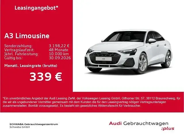 Gebraucht Audi A3 S-Line 150 PS (110 kW) 2026 Weiß Limousine