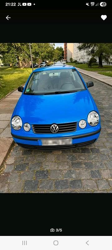 Blau Gebraucht 2004 VW Polo Kleinwagen | 1.500 € - Bild 1/4