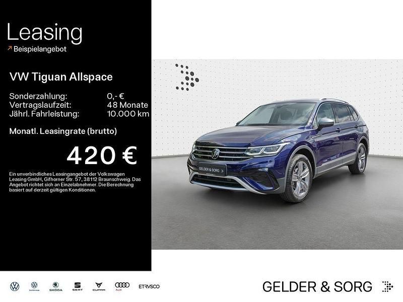 Atlantic blue metallic Gebraucht 2023 VW Tiguan Allspace Elegance SUV | 36.990 € (Guter Preis) - Bild 1/4
