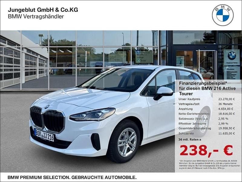 Gebraucht BMW 216 Active Tourer Efficient Dynamics 122 PS (89 kW) 2024 Weiss Van / Kleinbus