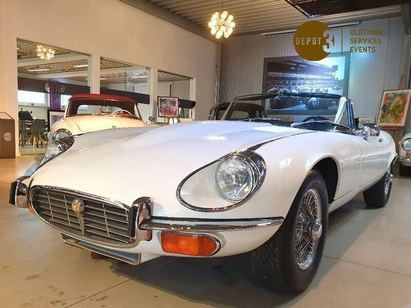 Weiß Gebraucht 1974 Jaguar E-Type Cabrio | 119.000 € - Bild 1/4