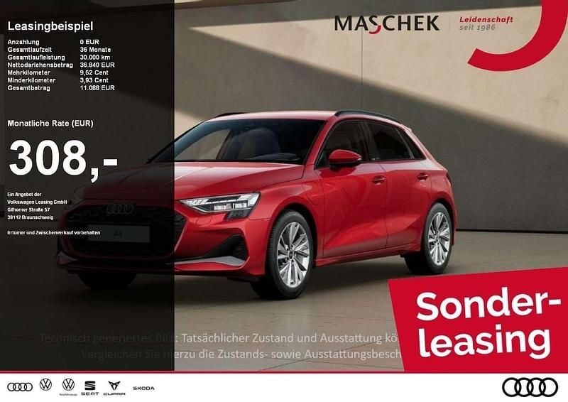 Gebraucht Audi A3 204 PS (150 kW) 2025 Progressivrot metallic Limousine