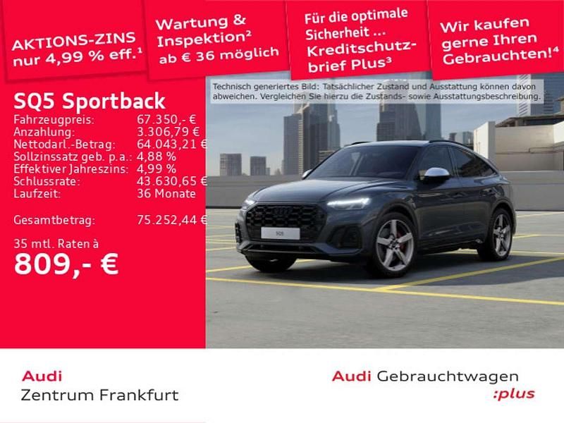 Daytonagrau perleffekt Gebraucht 2023 Audi SQ5 SUV | 67.350 € - Bild 1/3