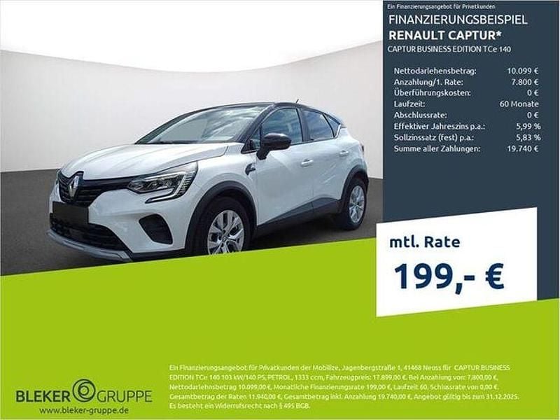 Weiss qnc+schwarz gne Gebraucht 2022 Renault Captur Business SUV | 17.580 € (Guter Preis) - Bild 1/3