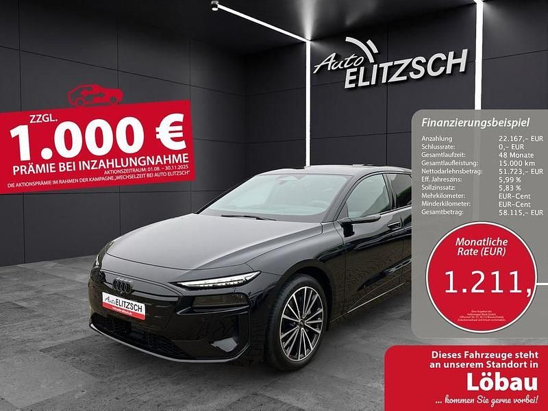 Mythosschwarz metallic Gebraucht 2025 Audi A6 e-tron Performance Kombi | 73.890 € (Etwas zu teuer) - Bild 1/3