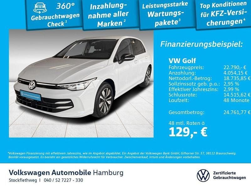 Weiß Gebraucht 2024 VW Golf VIII Goal Limousine | 22.790 € (Superpreis) - Bild 1/3