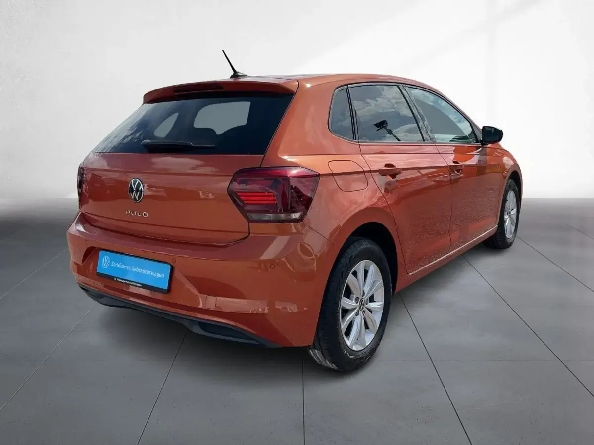 Gebraucht VW Polo Highline 95 PS (69 kW) 2021 Orange Kleinwagen