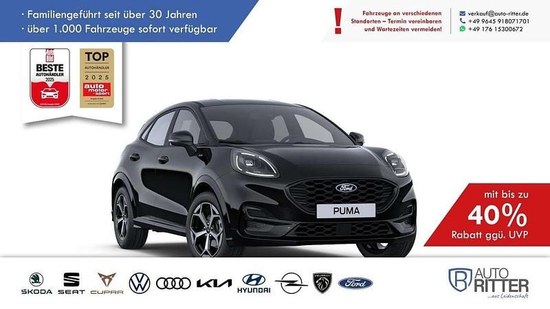 Agate black metallic/schwarz Neu 2025 Ford Puma ST-Line SUV | 27.490 € (Guter Preis) - Bild 1/4