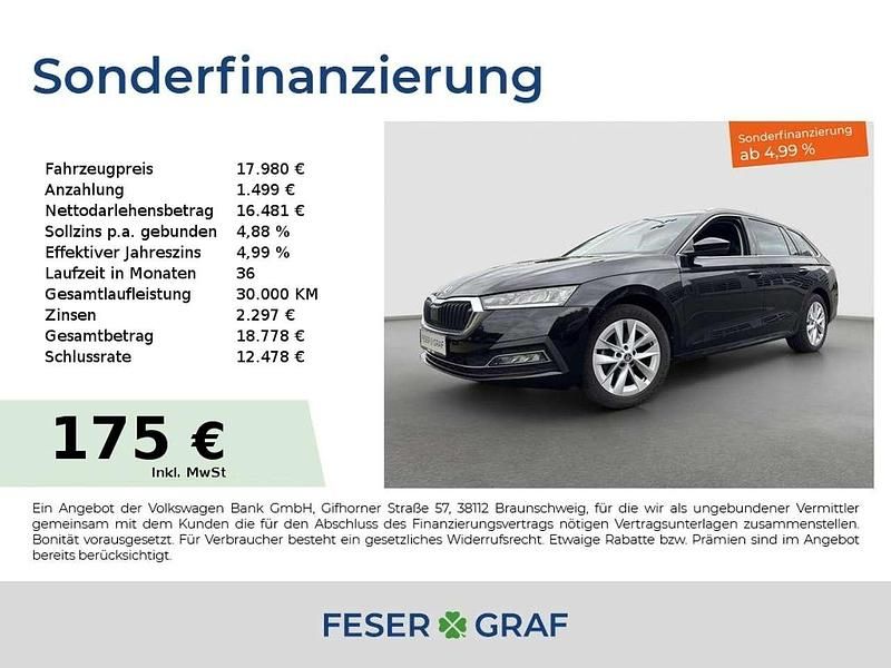 Second-hand Skoda Octavia Style 116 CP (85 kW) 2022 Negru Break