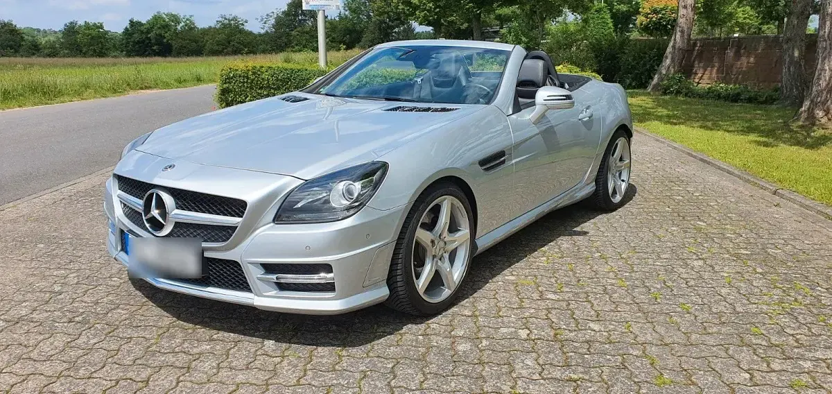 Gebraucht Mercedes SLK200 Style 184 PS (135 kW) 2012 Silber Cabrio