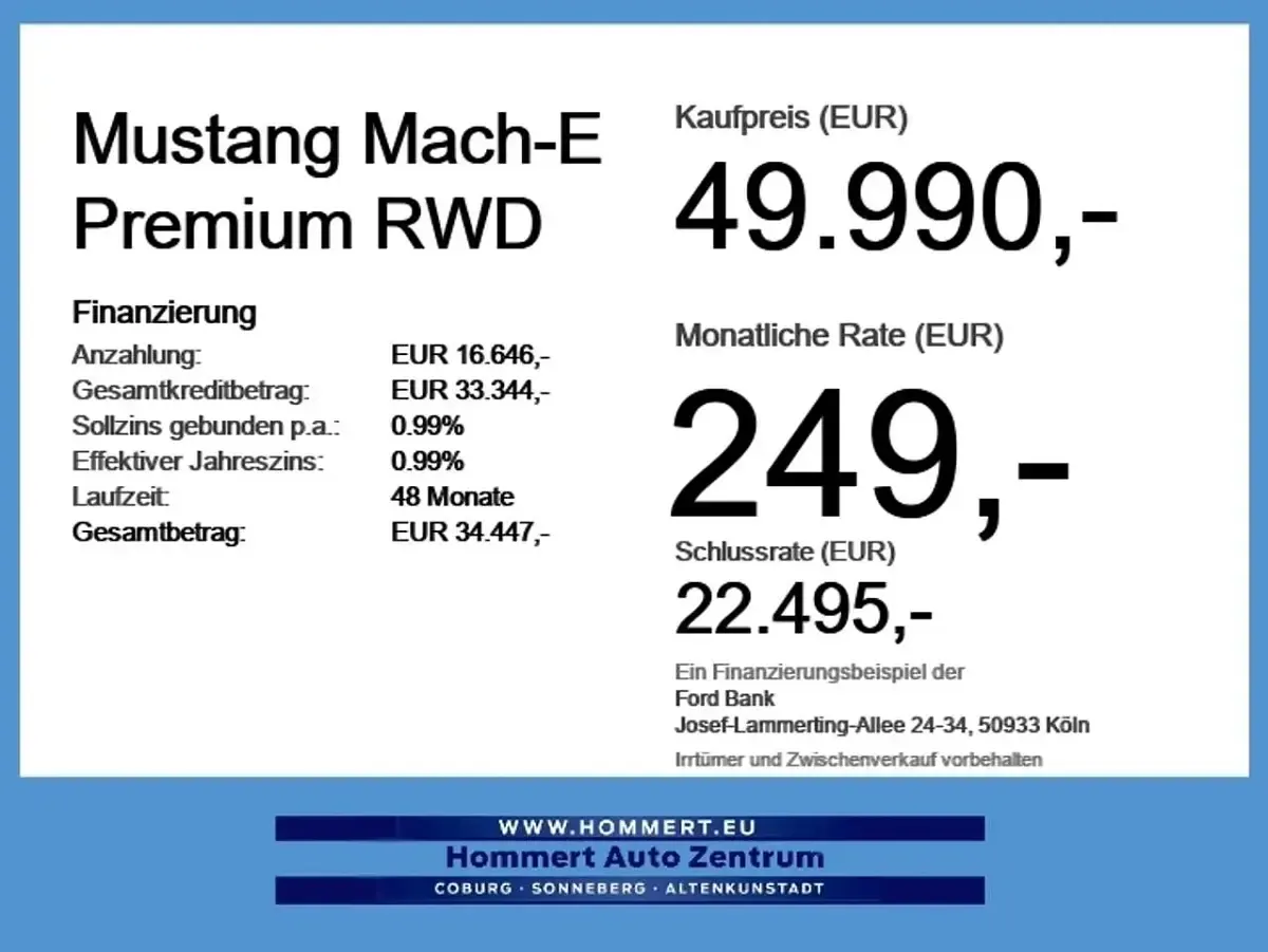 Neu Ford Mustang Mach-E Premium 202 kW (276 PS) 2026 Glacier grey SUV