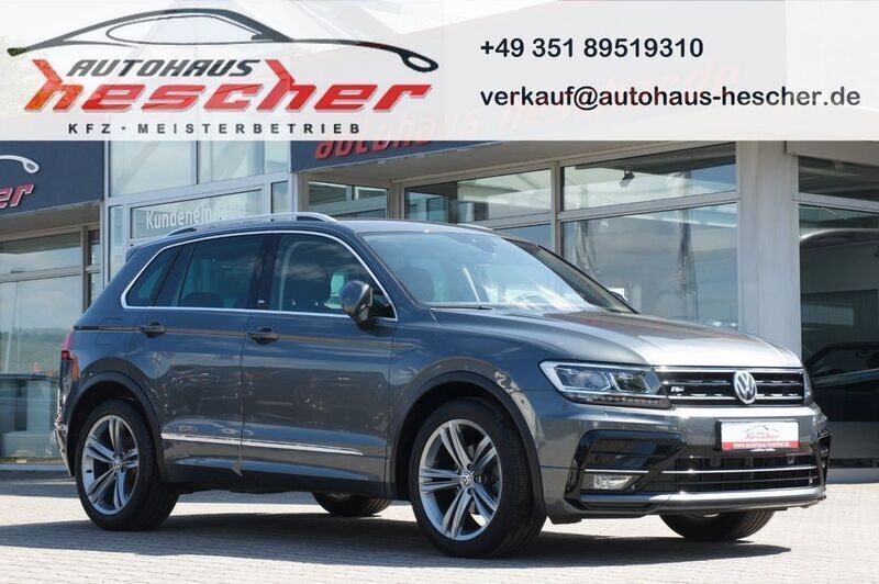 Grau indiumgrau metallic metallic Gebraucht 2018 VW Tiguan Comfortline SUV | 22.980 € (Teuer) - Bild 1/4
