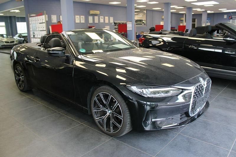 Saphirschwarz metallic Gebraucht 2021 BMW 420 Sport Line Cabrio | 37.980 € (Guter Preis) - Bild 1/3