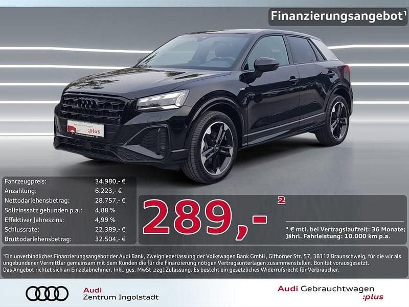 Gebraucht Audi Q2 S-Line 150 PS (110 kW) 2024 Mythosschwarz metallic SUV