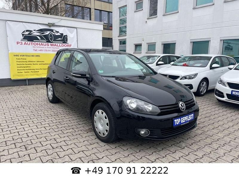 Schwarz Gebraucht 2011 VW Golf VI Trendline Limousine | 9.490 € (Fairer Preis) - Bild 1/4