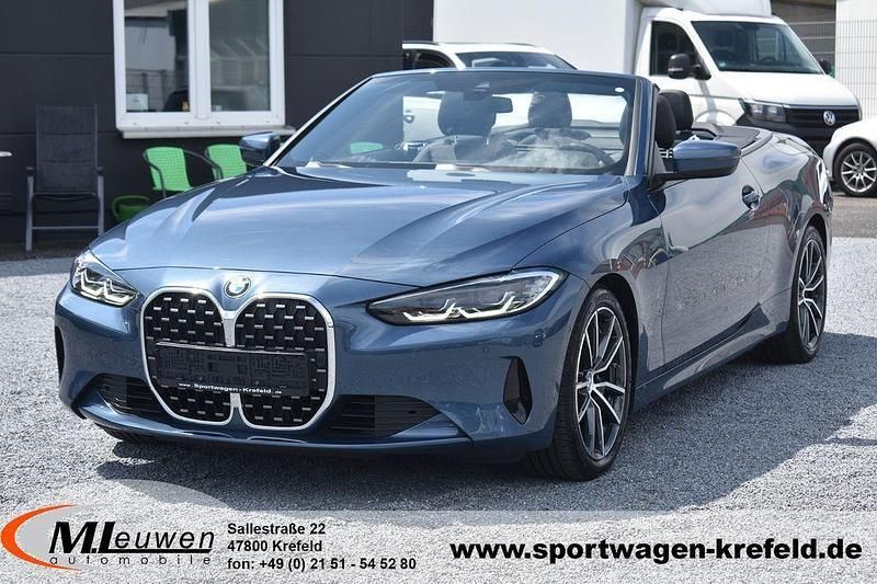 Artic race blue Gebraucht 2021 BMW 420 Sport Line Cabrio | 41.999 € (Fairer Preis) - Bild 1/4
