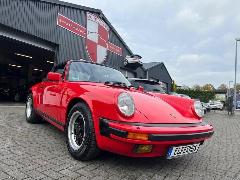 Rot Gebraucht 1988 Porsche 911 Cabrio | 72.900 € - Bild 1/4
