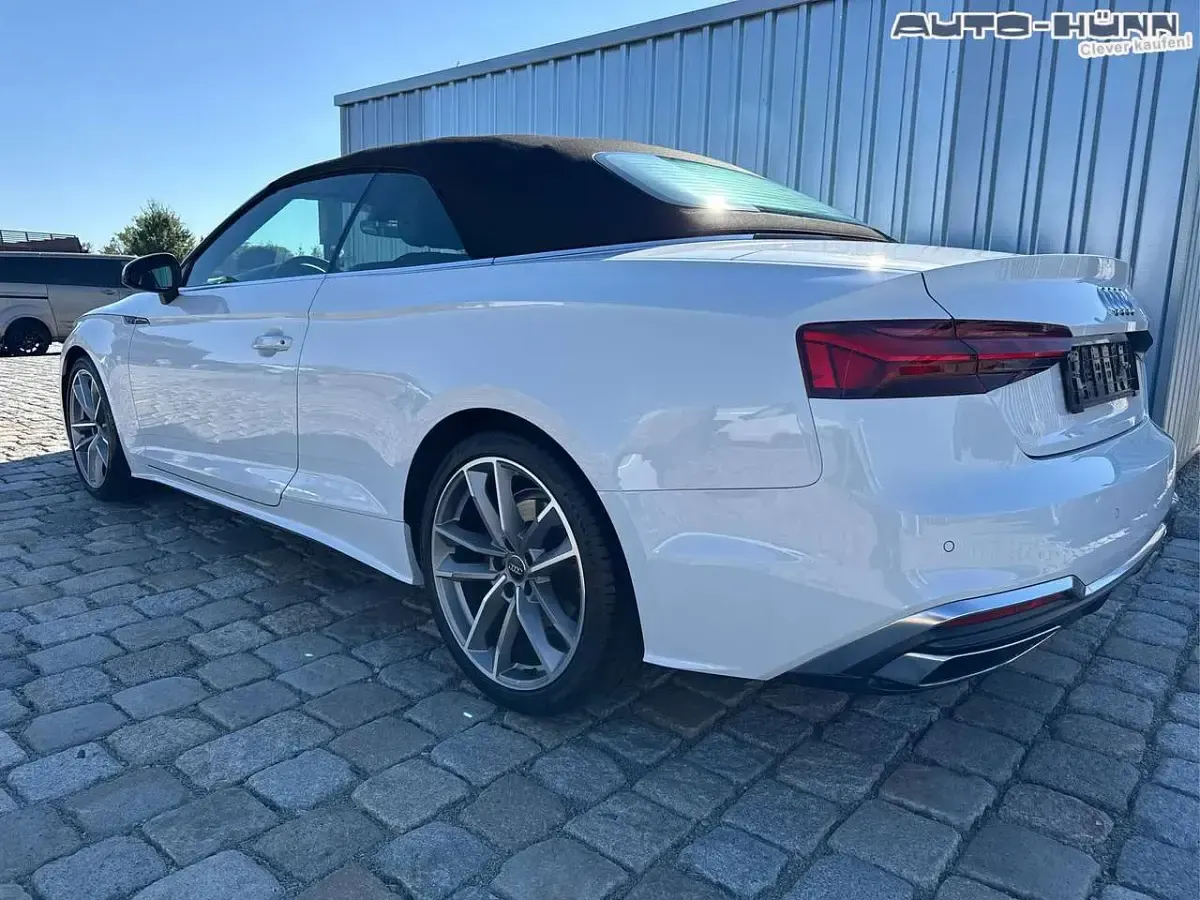 Gebraucht Audi A5 Cabriolet S-Line 190 PS (139 kW) 2020 Weiß Cabrio