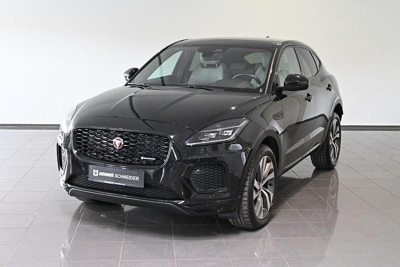 Schwarz santorini black metallic (metallic) Gebraucht 2022 Jaguar E-Pace R-Dynamic SUV | 30.950 € (Fairer Preis) - Bild 1/4