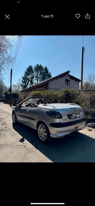 Silber Gebraucht 2002 Peugeot 206 CC Cabrio | 1.600 € (Fairer Preis) - Bild 1/4