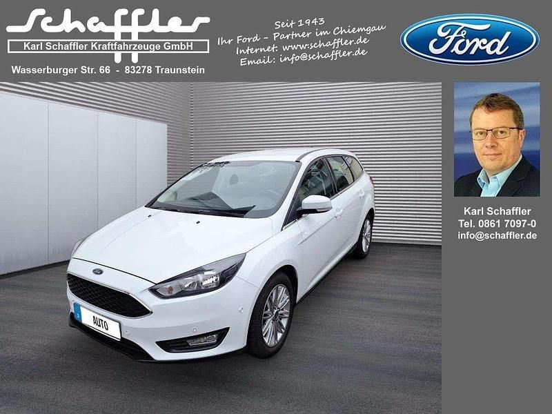Gebraucht Ford Focus Cool & Connect 125 PS (91 kW) 2018 Frostweiß Kombi
