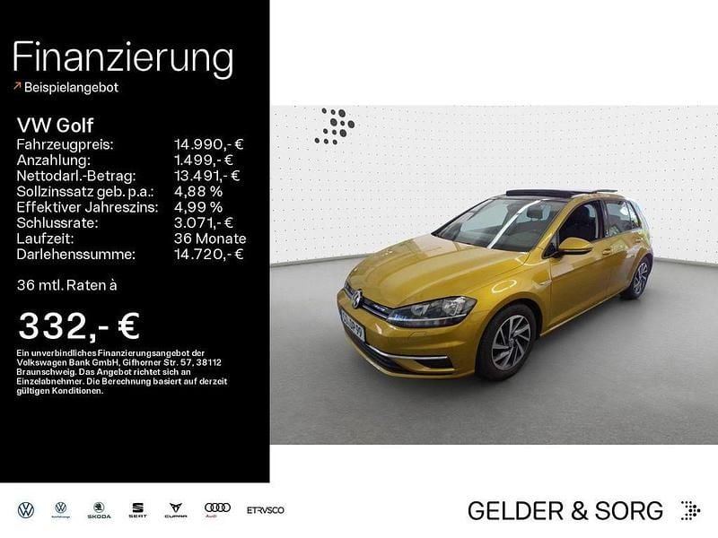 Gelb Gebraucht 2017 VW Golf VII Sound Limousine | 14.990 € (Fairer Preis) - Bild 1/4