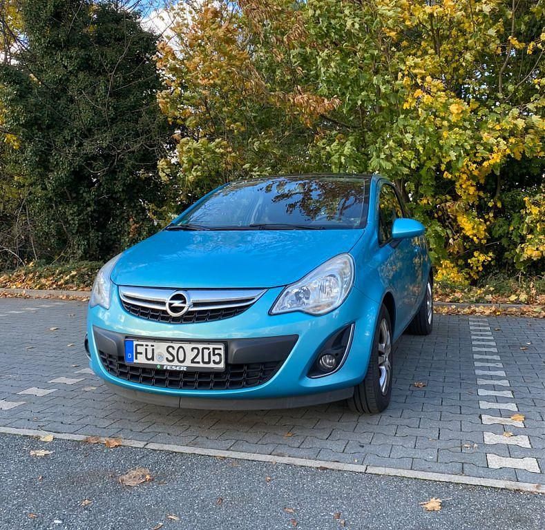 Blau Gebraucht 2012 Opel Corsa Edition Kleinwagen | 3.900 € (Fairer Preis) - Bild 1/4