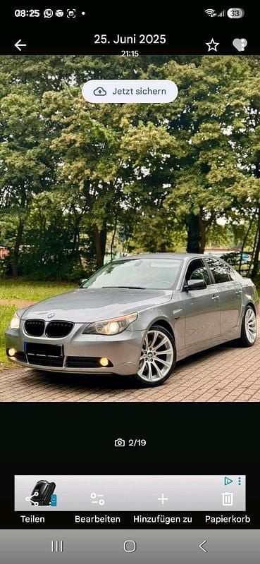 Silber Gebraucht 2007 BMW 523 Limousine | 3.500 € (Superpreis) - Bild 1/4
