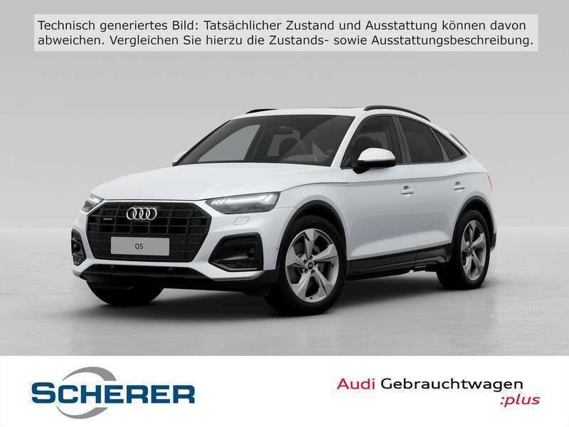 Gletscherweiß metallic Gebraucht 2024 Audi Q5 Advanced Plus SUV | 50.990 € (Teuer) - Bild 1/4