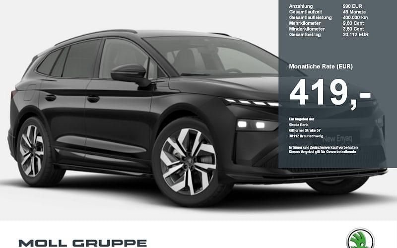 Schwarz Neu 2025 Skoda Enyaq iV SportLine SUV | 53.490 € (Etwas zu teuer) - Bild 1/2