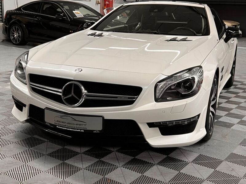 Gebraucht Mercedes SL63 AMG AMG 585 PS (430 kW) 2014 Designo diamant weiß Cabrio