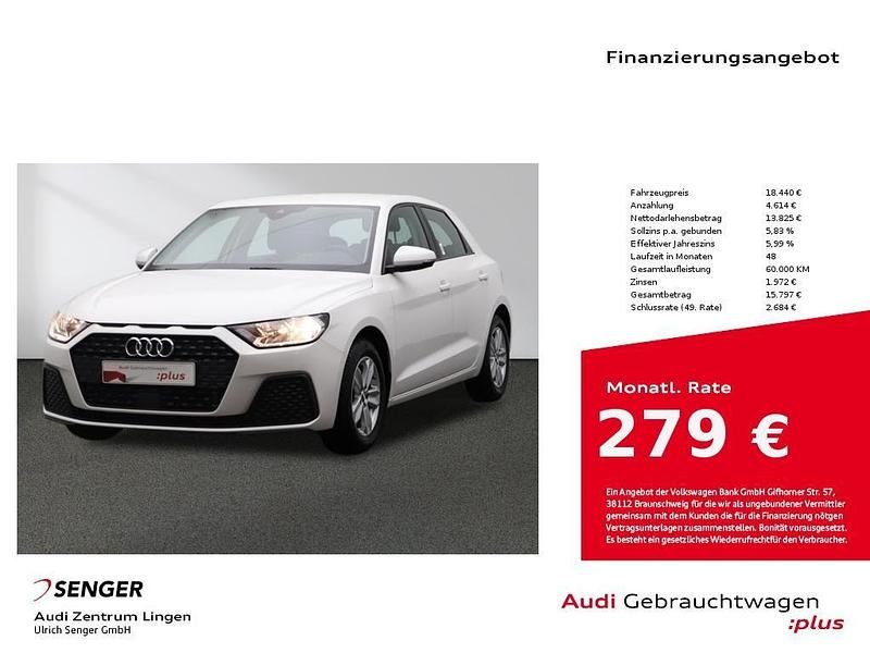 Cortinaweiß Gebraucht 2019 Audi A1 Sportback Design Kleinwagen | 18.440 € (Fairer Preis) - Bild 1/4