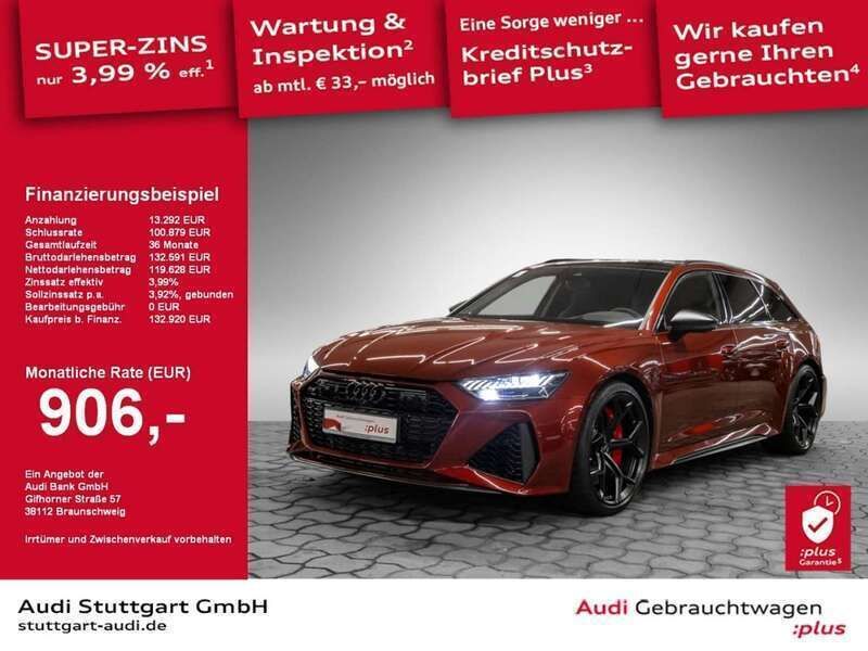 Grenadinerot metallic Gebraucht 2024 Audi RS6 Performance Kombi | 134.920 € - Bild 1/2