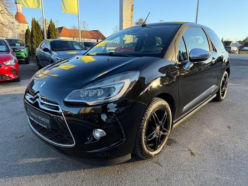 Schwarz Gebraucht 2015 Citroën DS3 Cabriolet Sport Chic Cabrio | 6.890 € - Bild 1/4