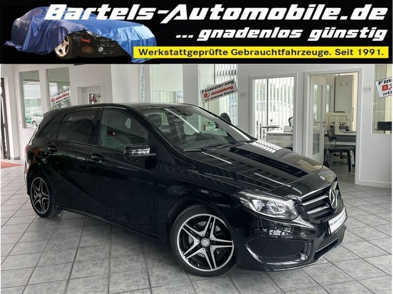 Schwarz Gebraucht 2014 Mercedes B220 AMG line Van / Kleinbus | 17.770 € (Fairer Preis) - Bild 1/4