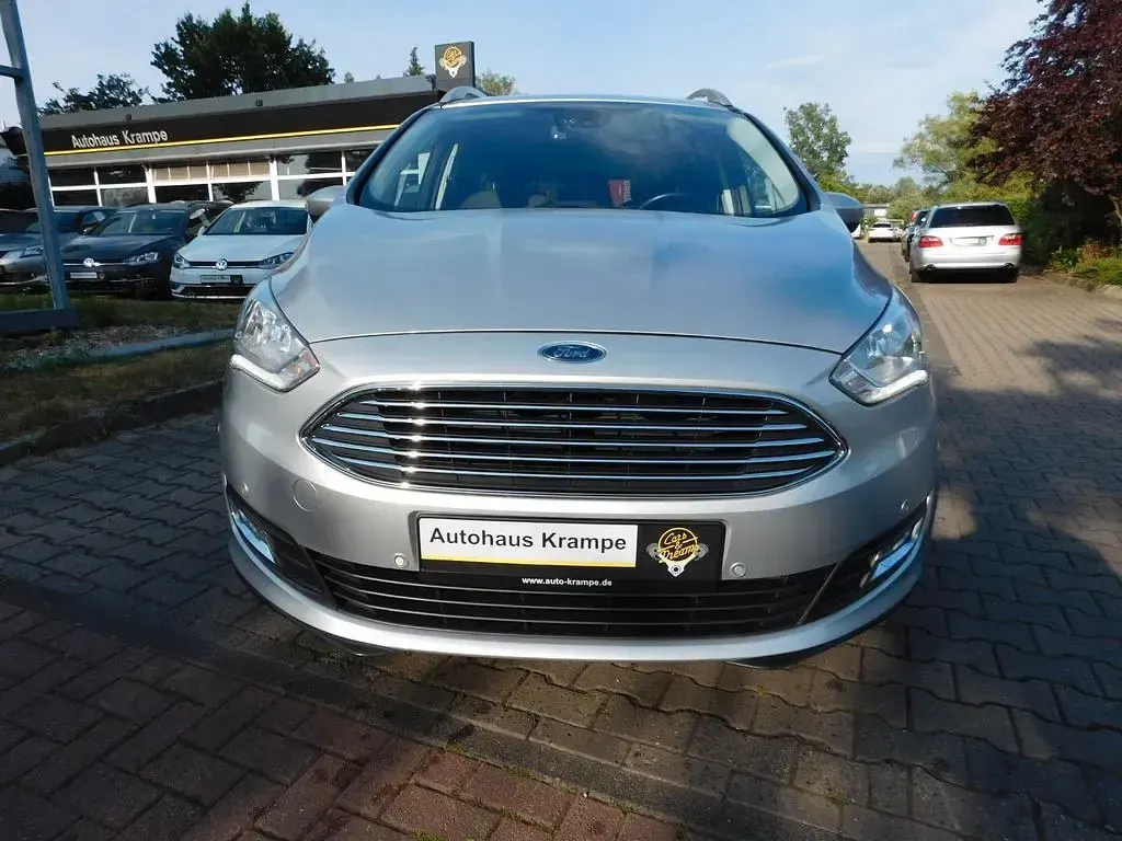 Gebraucht Ford Grand C-Max Titanium 125 PS (91 kW) 2018 Silber Van / Kleinbus