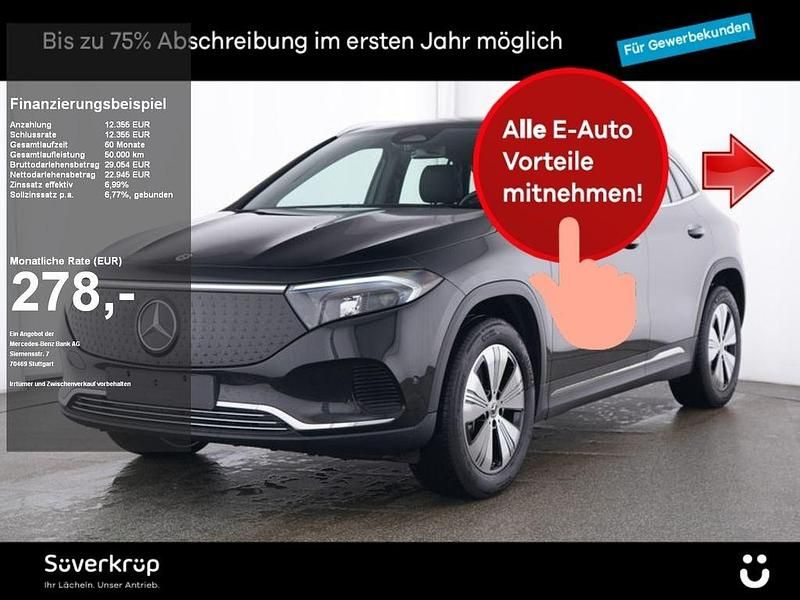 Schwarzlack kosmosschwarz (metallic) Gebraucht 2024 Mercedes EQA300 Progressive SUV | 35.300 € (Guter Preis) - Bild 1/2