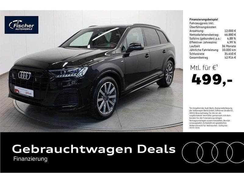 Schwarz Gebraucht 2022 Audi Q7 S-Line SUV | 58.880 € (Fairer Preis) - Bild 1/1