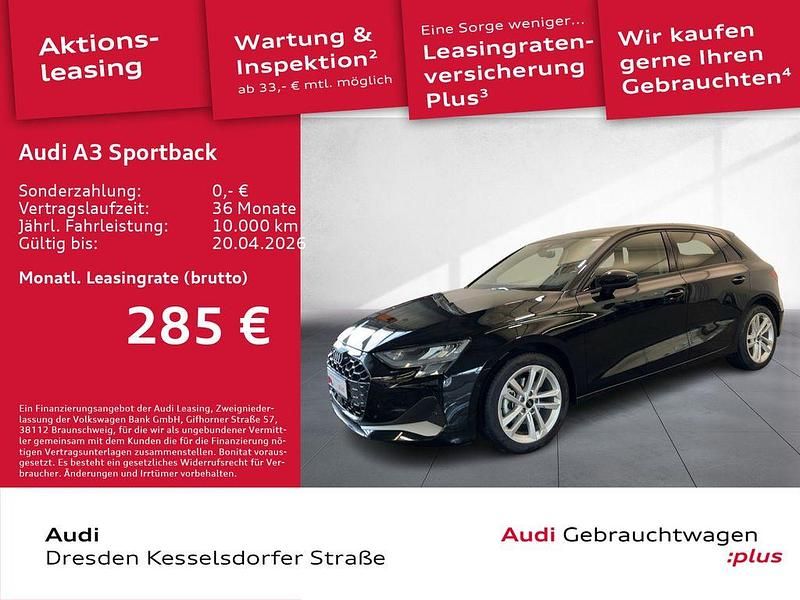 Gebraucht Audi A3 Advanced Plus 150 PS (110 kW) 2025 Mythosschwarz metallic Limousine