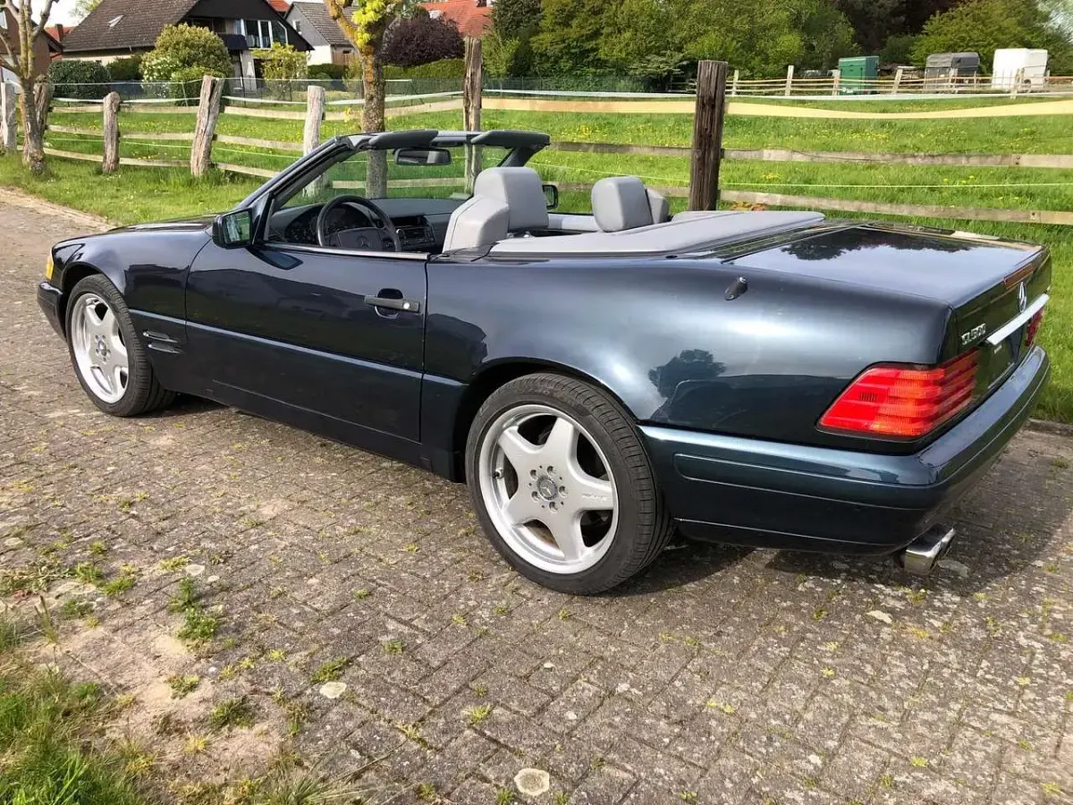 Gebraucht Mercedes SL500 AMG 320 PS (235 kW) 1998 Blau Cabrio