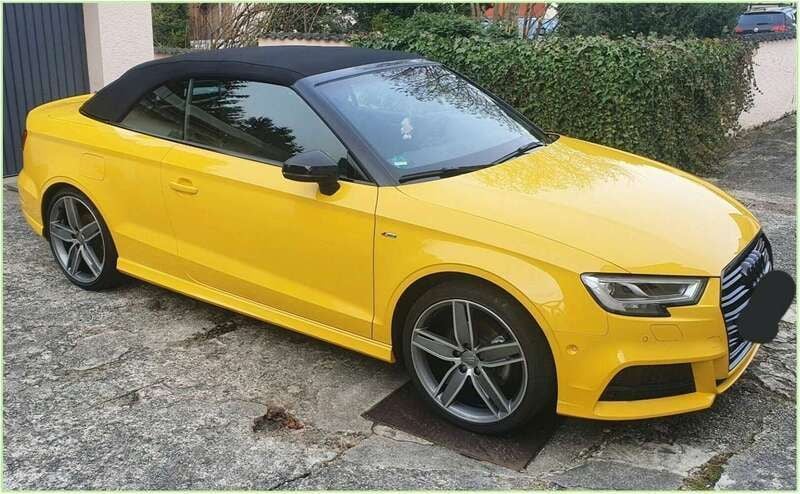 Gelb Gebraucht 2018 Audi A3 Cabriolet Cabrio | 20.800 € (Superpreis) - Bild 1/4