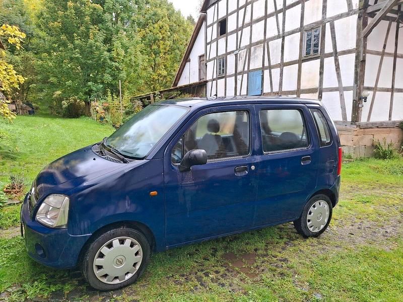 Blau Gebraucht 2006 Opel Agila Kleinwagen | 1.100 € - Bild 1/4