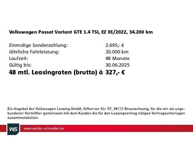 Gebraucht VW Passat GTE 218 PS (160 kW) 2022 Mondsteingrau Kombi