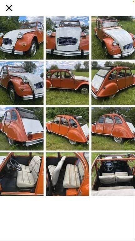 Orange Gebraucht 1981 Citroën 2CV Cabrio | 14.900 € - Bild 1/3