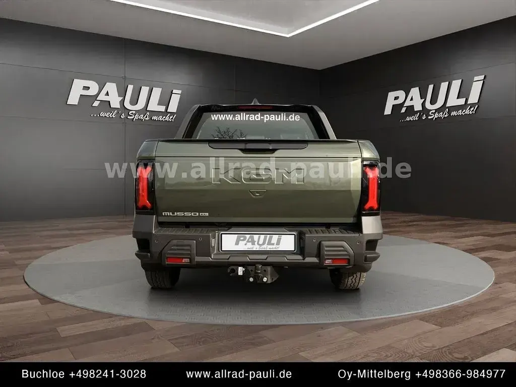Ny KGM Musso 152 kW (207 HK) 2026 Grøn Pickup / Ladvogn