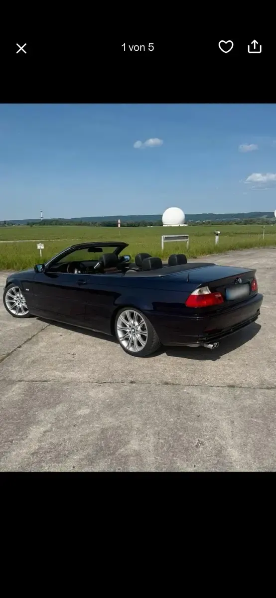 Gebraucht BMW 320 Cabriolet 170 PS (125 kW) 2001 Blau Cabrio