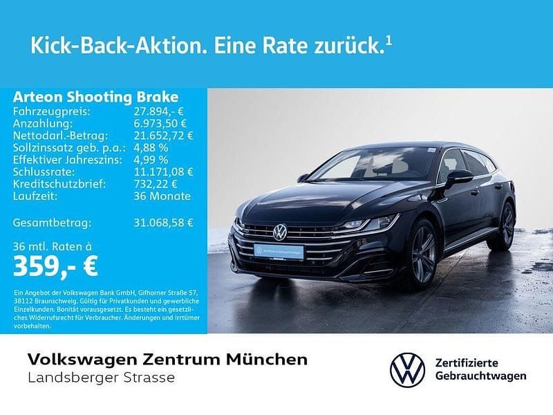 Gebraucht VW Arteon R-line 190 PS (139 kW) 2022 Schwarz Limousine